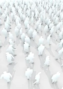 Anonymous crowd 스톡 일러스트