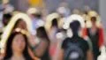 Anonymous crowd slow motion HD Footage