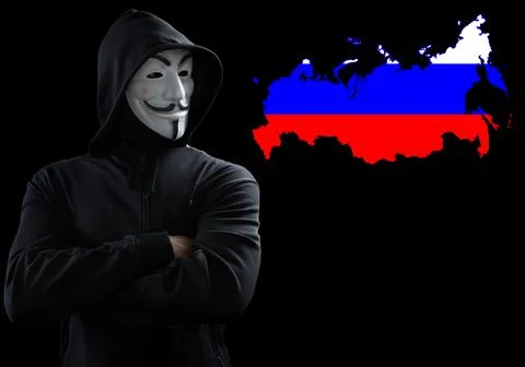 Anonymous, cyber attack threat, hacker attack Stock Photos