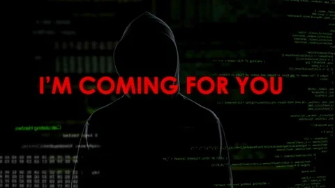 Anonymous cyberattacks threatening privacy and national security, terrorism Stock Footage 84533802
