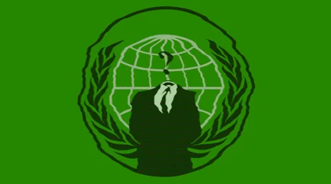 Anonymous Distorted Logo on a Green Screen Stock Footage 37146153