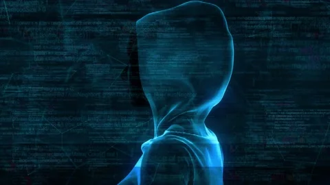 Anonymous Hacker in Hoodie 4k Stock Footage 197726198