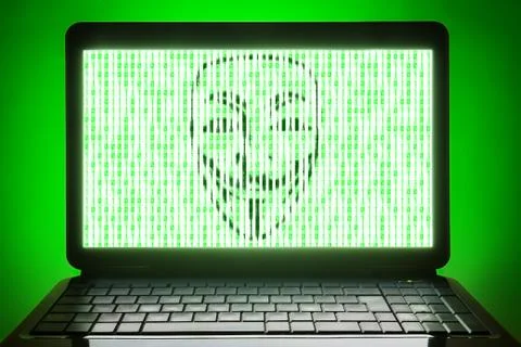 Anonymous hacker 스톡 일러스트