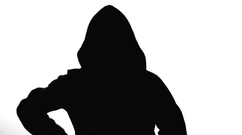 Anonymous hacker with mask talking to camera 4k Stock Footage 63169775