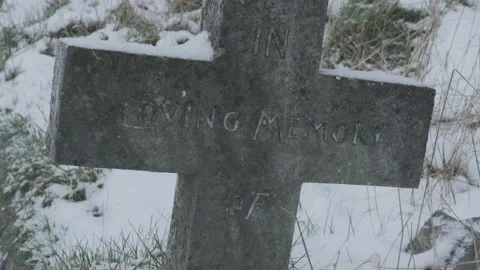 Anonymous Headstone Inscribed with In Lo... | Stock Video | Pond5