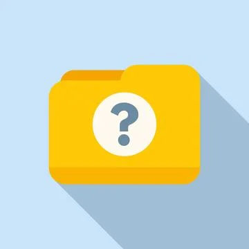 Anonymous hidden folder icon flat vector. Data undercover Illustrazione stock