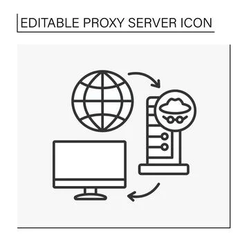 Anonymous hosting service Stock Illustration