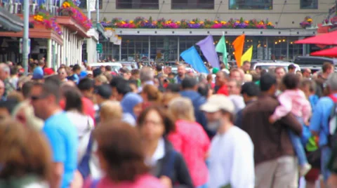 Anonymous Large Crowd Stock Footage 31825067