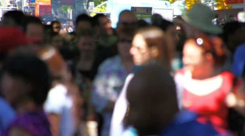 Anonymous Large Crowd Stock Footage 31825190