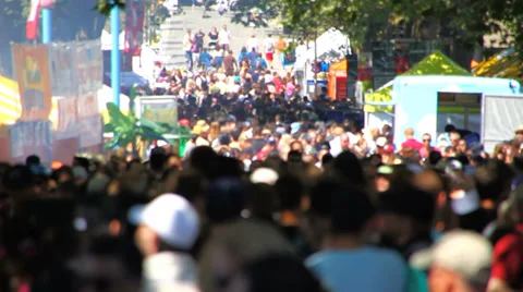 Anonymous Large Crowd Video stock 31825761