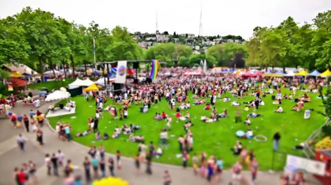 Anonymous Large Crowd Time Lapse Stock Footage 31827398