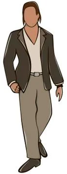 Anonymous Man Avatar Stock Illustration