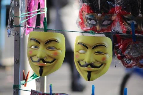 Anonymous Mask 02 Stock Photos