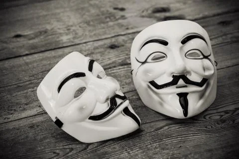 Anonymous mask Stock Photos
