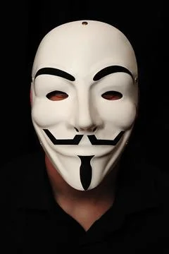 Anonymous mask Stock Photos