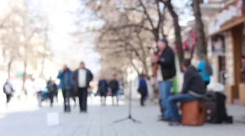 Anonymous musicians Stock Footage 62019126