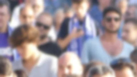 Anonymous People In A Crowd Vídeo Stock 95671289