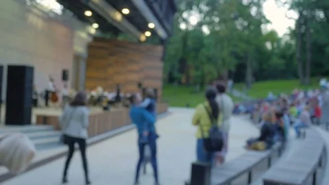 Anonymous people dancing and clapping hands during concert. No visible faces 4k. Video stock 77569198