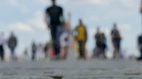 Anonymous people walking Stock Footage 67762271