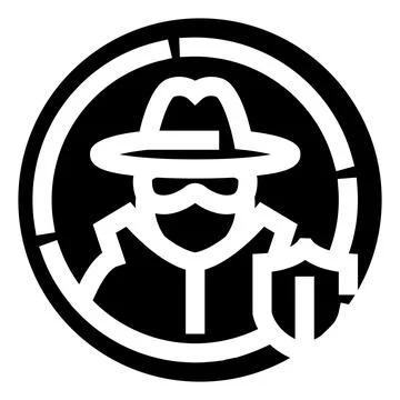 Anonymous person protecting data with a shield イラスト素材