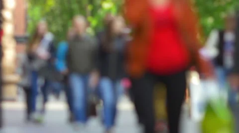 The anonymous smashed people crowd, real time capture Video stock 51227078