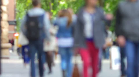 The anonymous smashed people crowd, real time capture Stock Footage 51227174