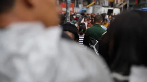 Anonymous on street - Rain I Video stock 27144729