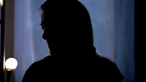 Anonymous unrecognizable interview with a long hair  person Vidéo 128634915
