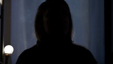 Anonymous unrecognizable interview with a long hair  person Vidéo 128649700