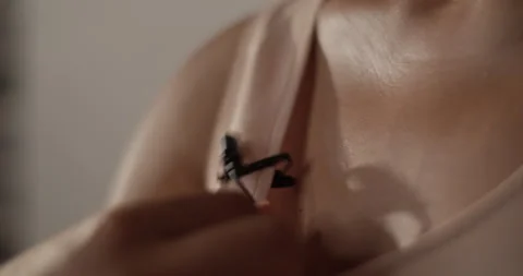 Anonymous vlogger preparing microphone for stream Stock Footage 214962878