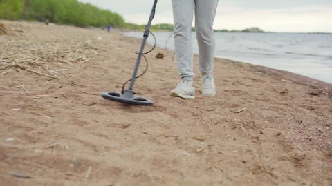 Anonymous woman searching for valuable objects Stock Footage 111195381