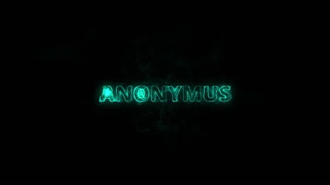 Anonymus title with plexus effect. Connected lines with dots. Lines title plexus Stock Footage 170520950