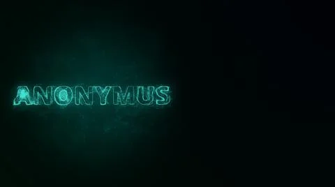 Anonymus title with plexus effect. Connected lines with dots. Lines title plexus Stock Illustration