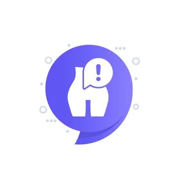 Anorexia, eating disorder vector icon Stock Illustration