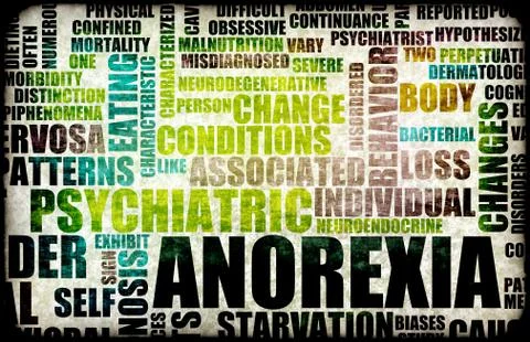 Anorexia Stock Illustration