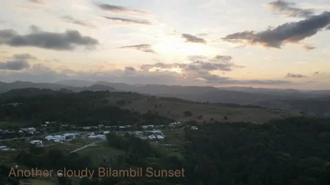 Another Cloudy Bilambil Sunset Stock Footage 231218971