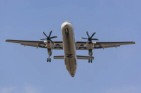 Another dash d 8-400 landed at Astana airport on April 09, 2024 Stock Photos