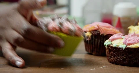 Another decorated cupcake Stock Footage 117026163