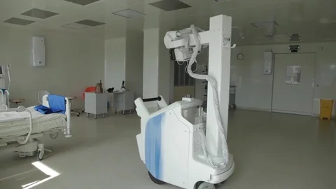 Another mobile X-ray installation Stock Footage 82486343
