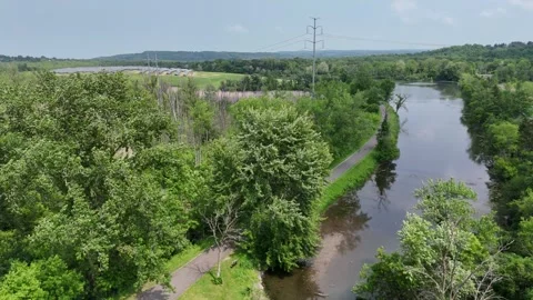 Another Plot - Limestone Creek Aqueduct - Syracuse, NY Stock Footage 336544351