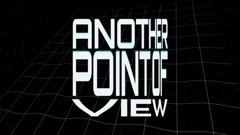 Another Point of View animated text on space background Video stock 304415925