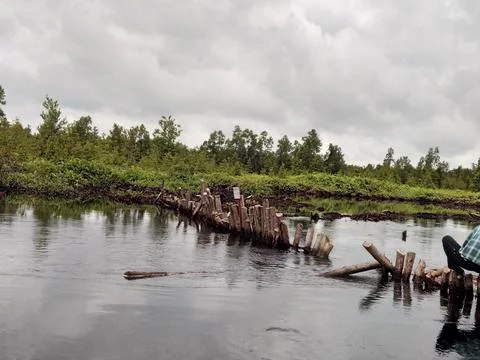 Another river barrier Stock Photos