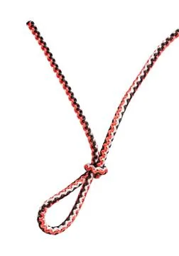 Another side of Overhand knot with draw-loop Foto stock