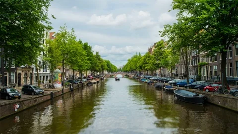 Another View From Amsterdam Stock Footage