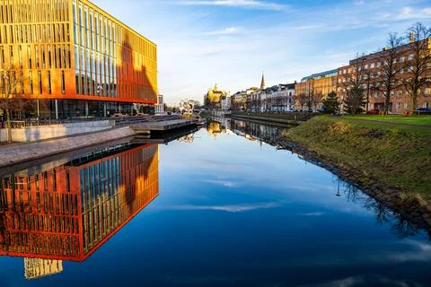 Another view to Malm at Malm Live Concert Hall Stock Photos