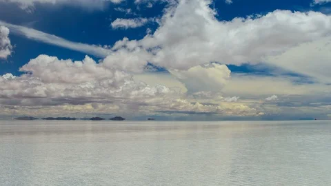 Another View on Salar De Uyuni Stock Footage 96146356