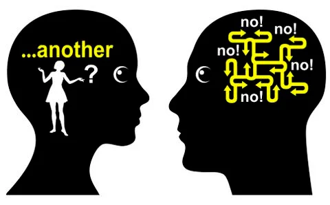 Another woman? Illustrazione stock