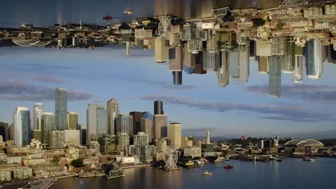 Another World reflection effect, on gold... | Stock Video | Pond5