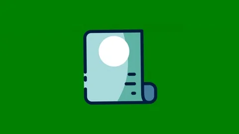 Anphone green background illustration face the screen cell green screen animated Vídeo Stock 314067183