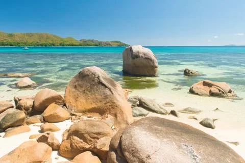 Anse Boudin Foto stock